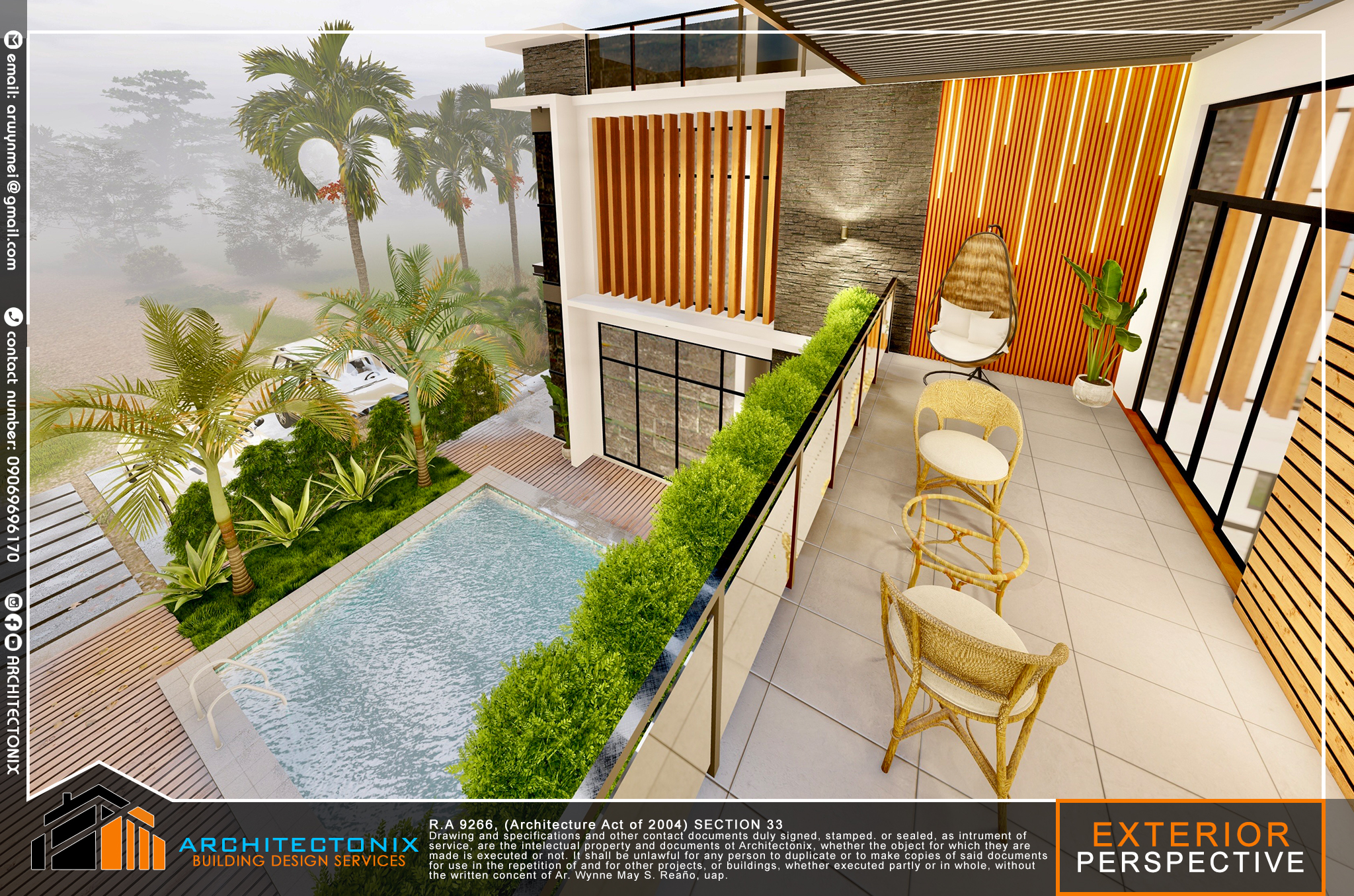 Modern Luxury 2-Storey House with Roof Deck