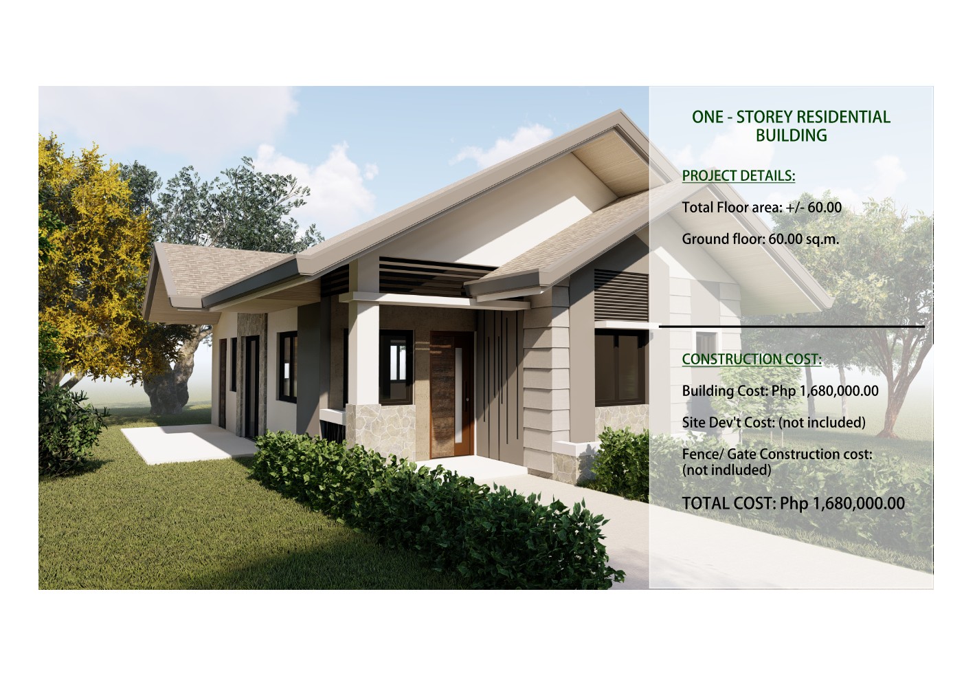 Modern Bungalow Home Design | Timeless and Refined Look