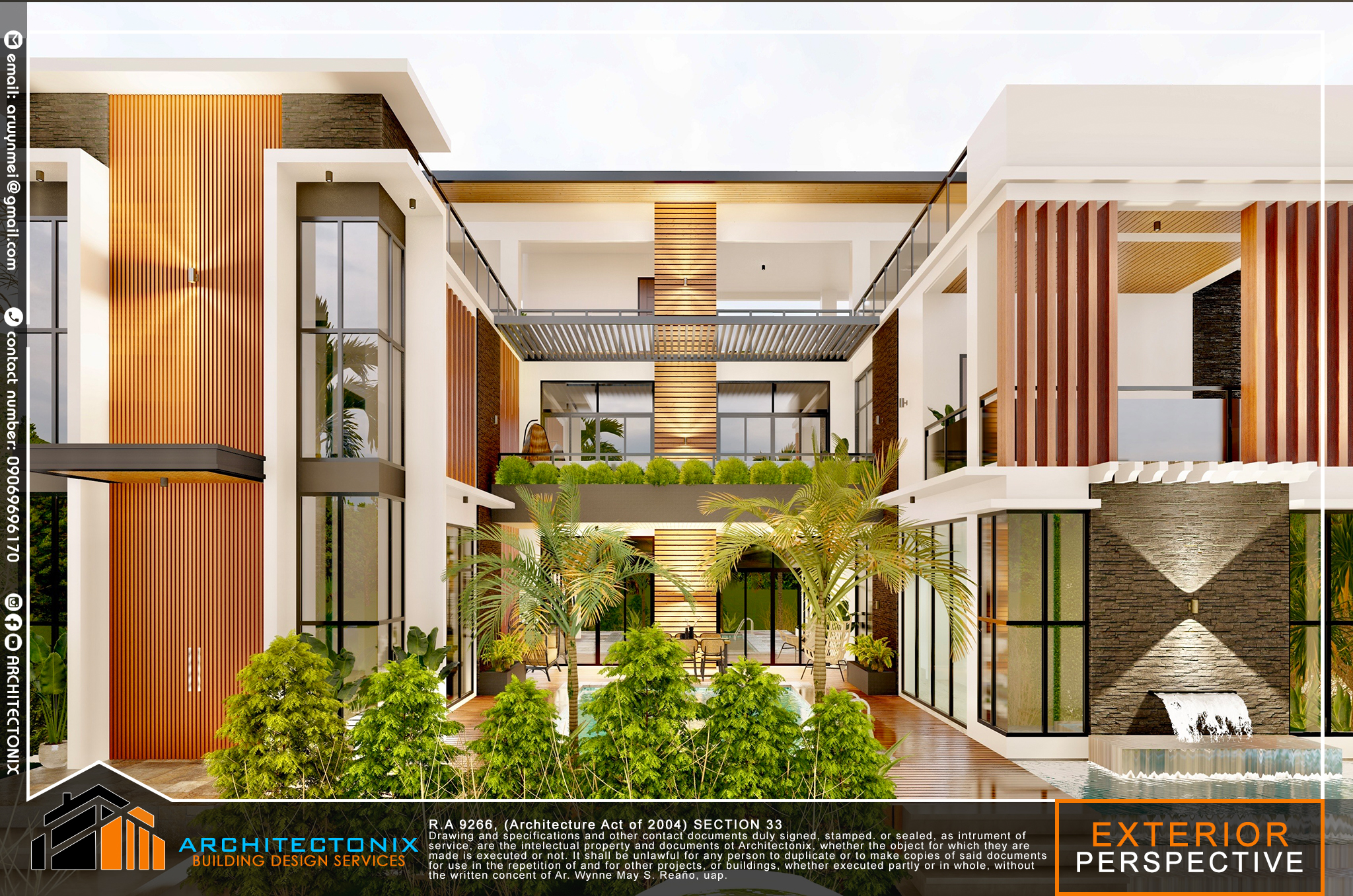 Modern Luxury 2-Storey House with Roof Deck