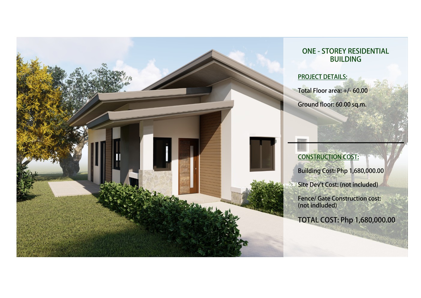 Modern Single-Storey Residential Design | Sleek and Spacious Layout